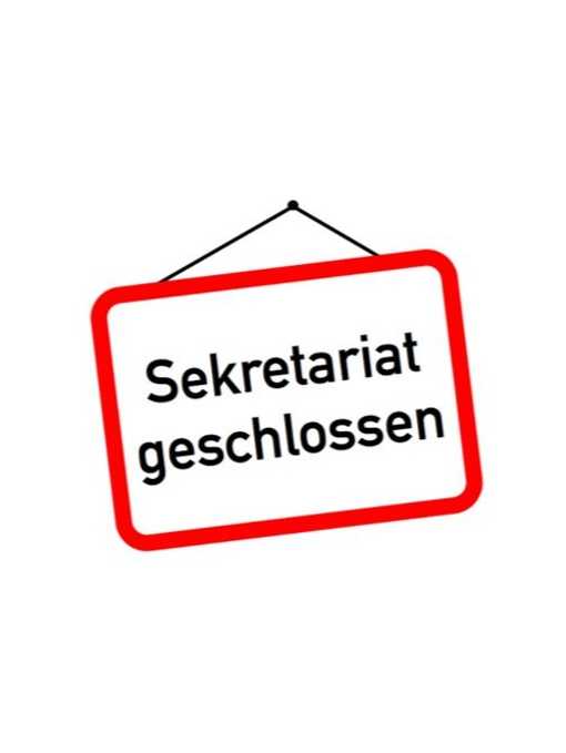 sekretariat geschlossen
