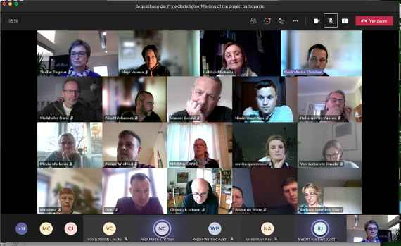 online-besprechung zum projekt