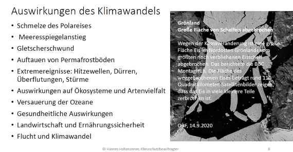 auswirkungen des klimawandels