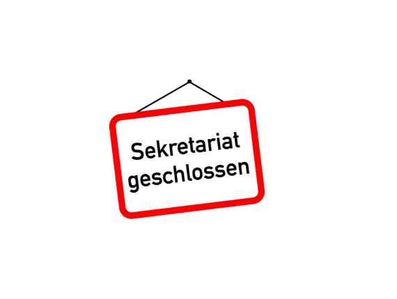 sekretariat geschlossen