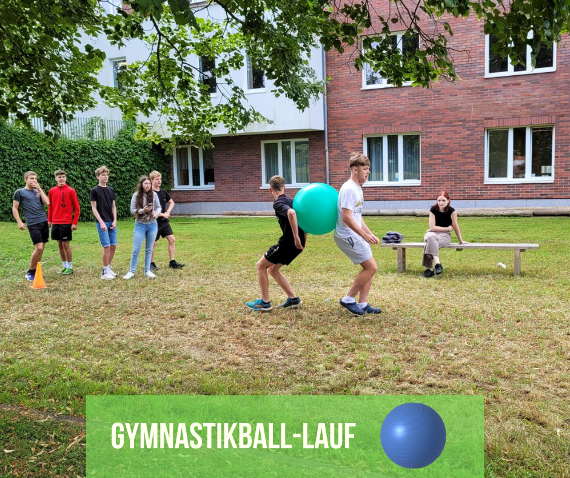 gymnastikball-lauf
