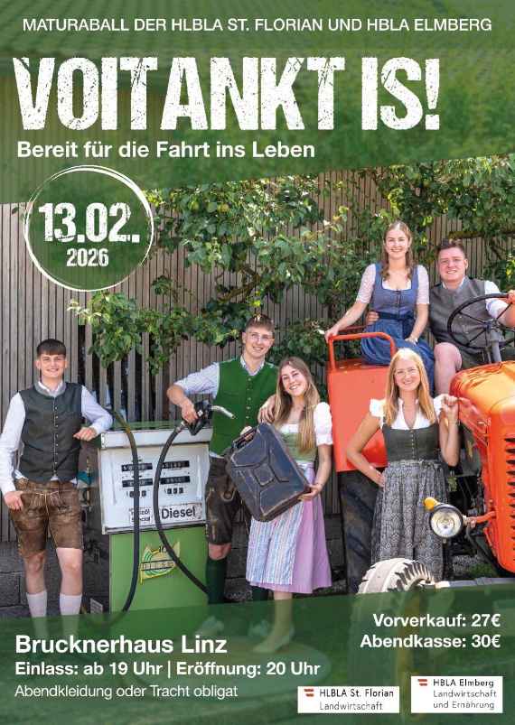 Werbeplakat zum Maturaball 2026