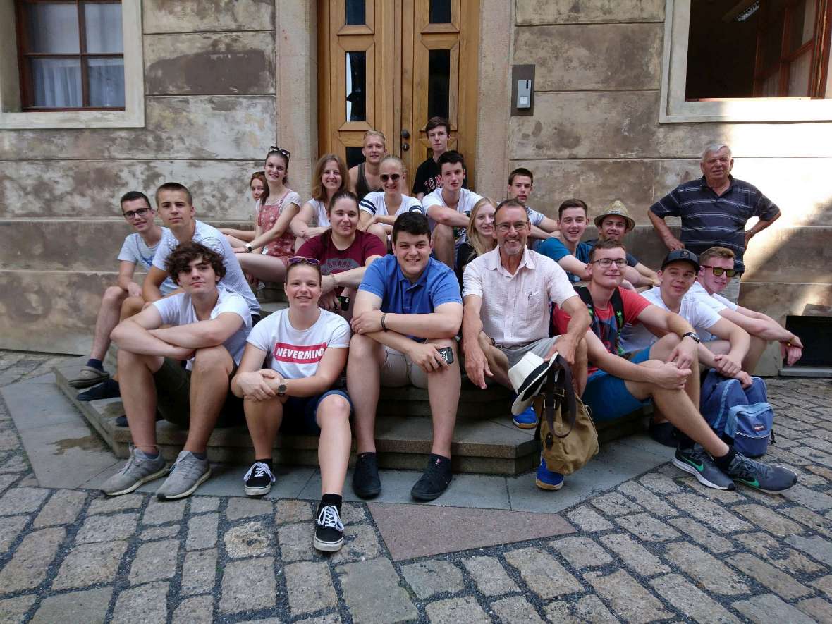 gruppenfoto in prag