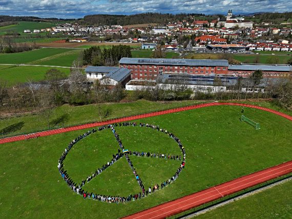 lebendiges peace-symbol